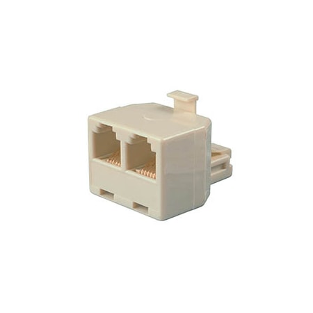 T Adapter-4-Conductor Plug/Two (2) 4-Conductor Jacks